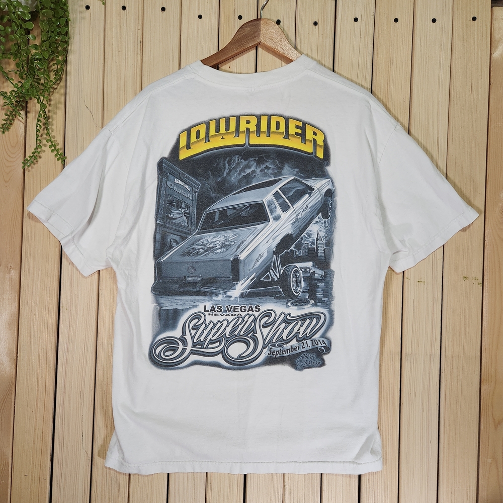 Graphic T-Shirt  LowRider Las Vegas Super Show Size XL Old Car Graphics